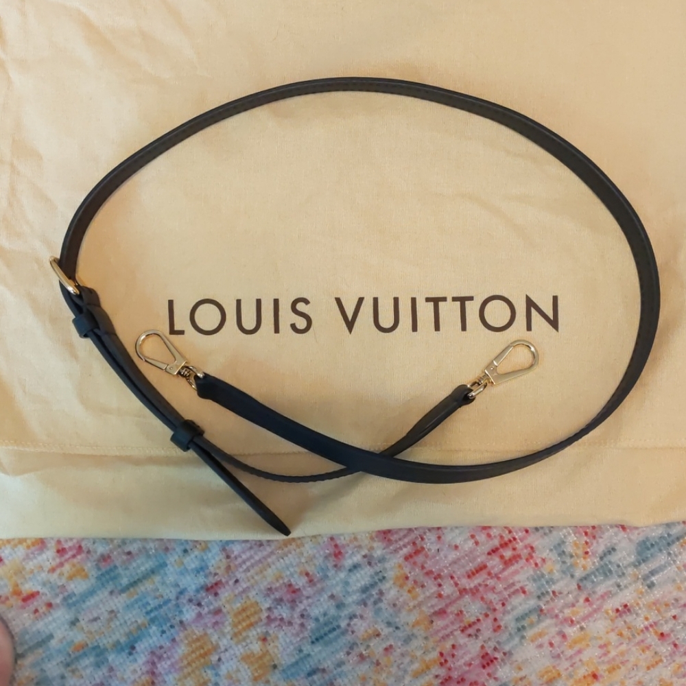 New Louis Vuitton Ebene Adjustable Bag Strap Black